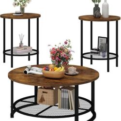 Coffee Table Set, Coffee Table & Two End Side Table