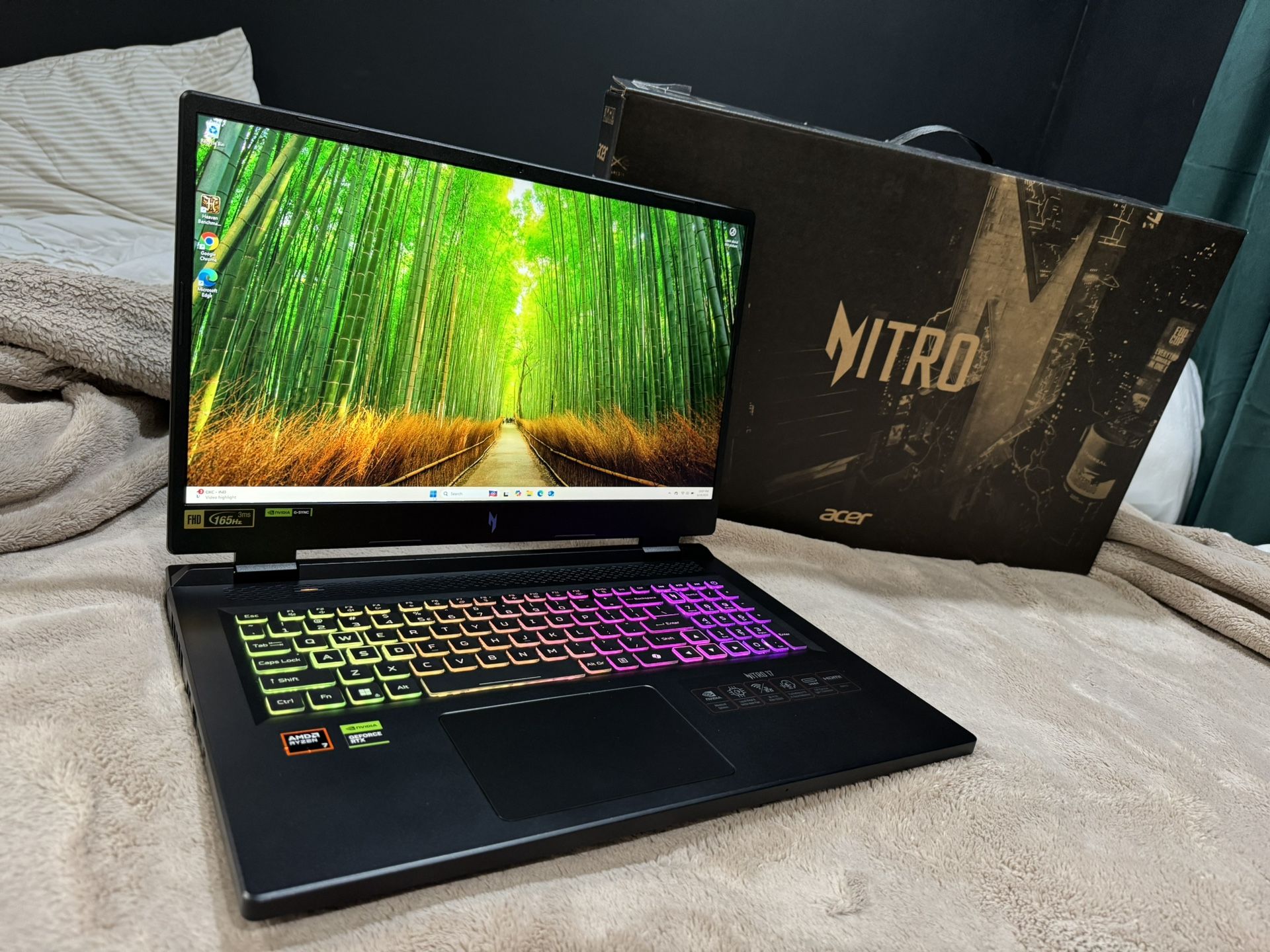 Acer Nitro 17 Gaming Laptop – RTX 4060 / Ryzen 7 / 32GB RAM / 1TB SSD / 165Hz FHD – Barely Used