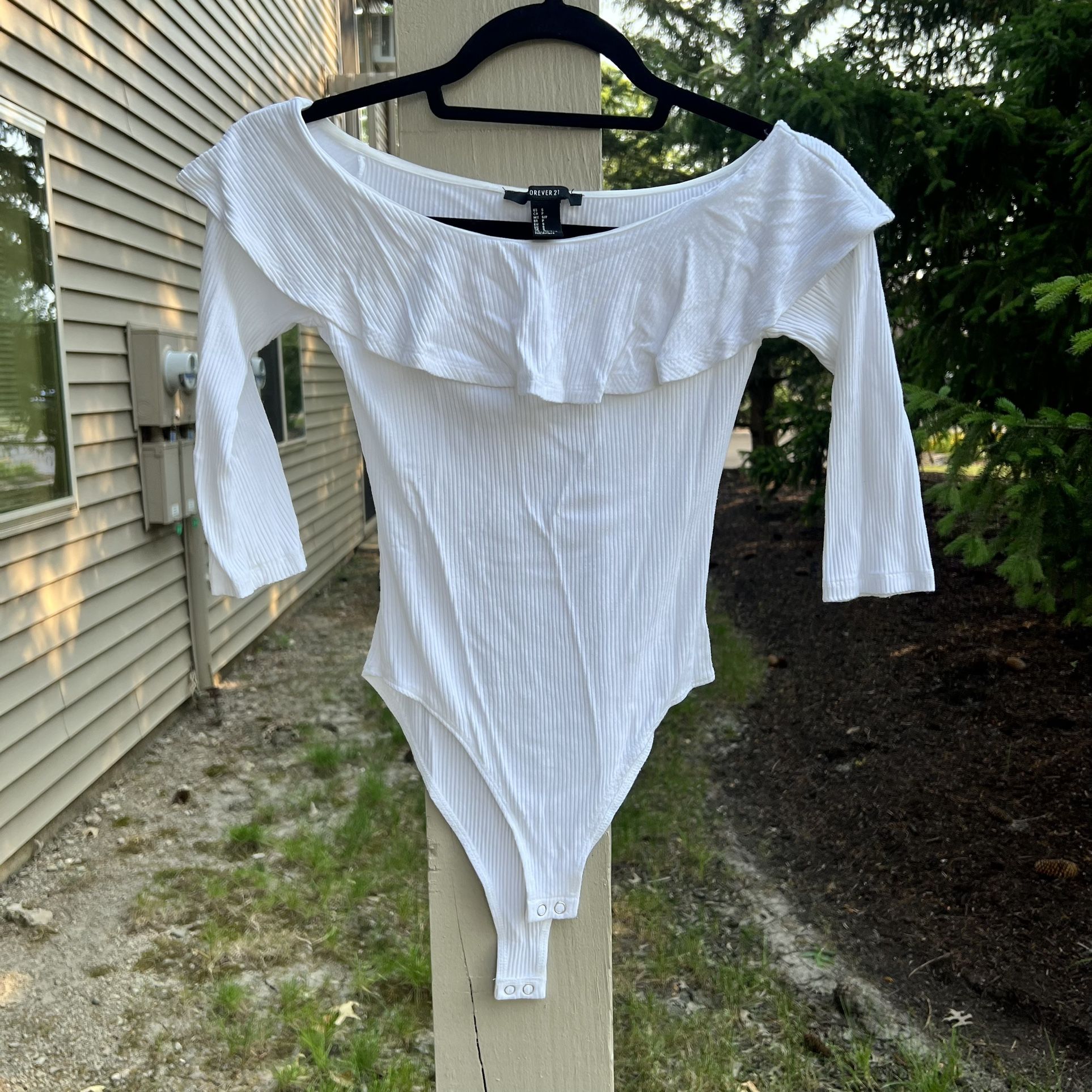 Forever 21 White Bodysuit