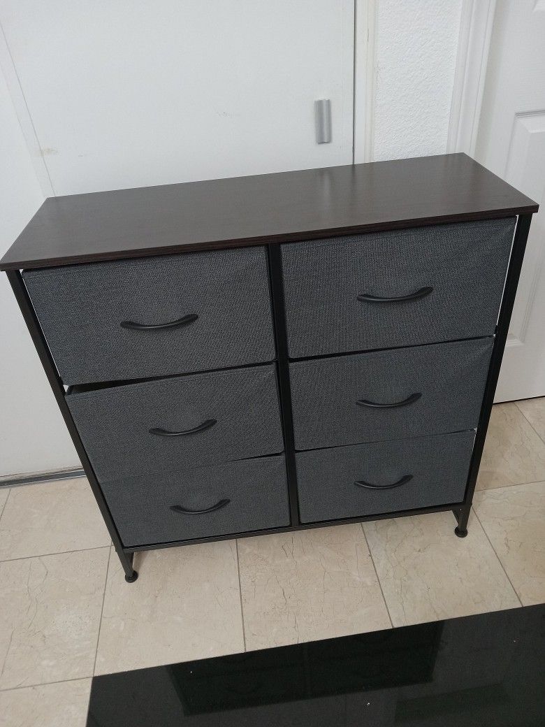 6 FABRIC DRAWER DRESSER. BRAND NEW