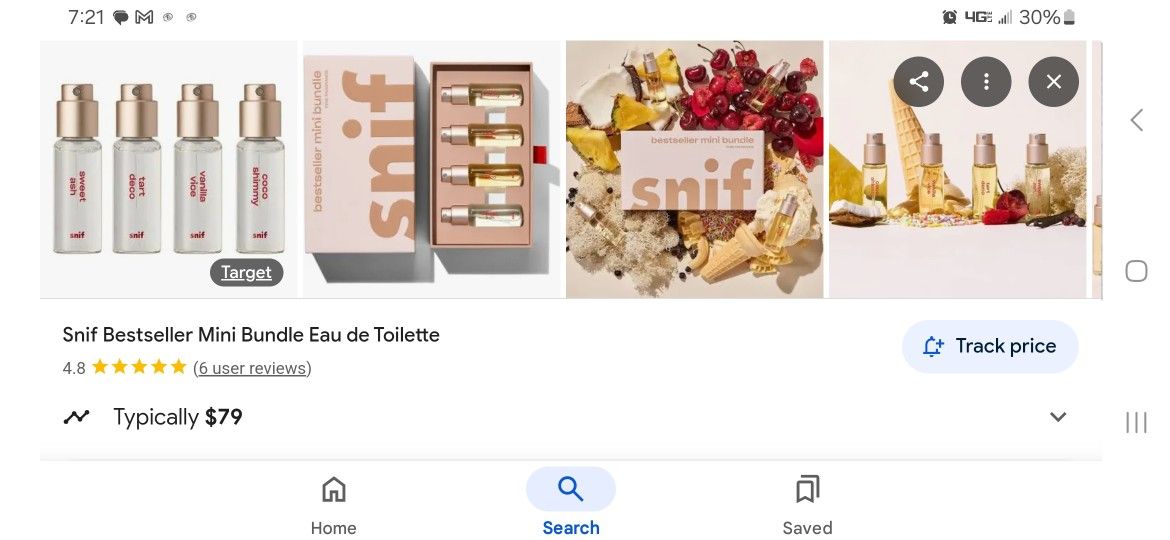Sniff Fragrance 4 Pack Bestselling Mini Bundle