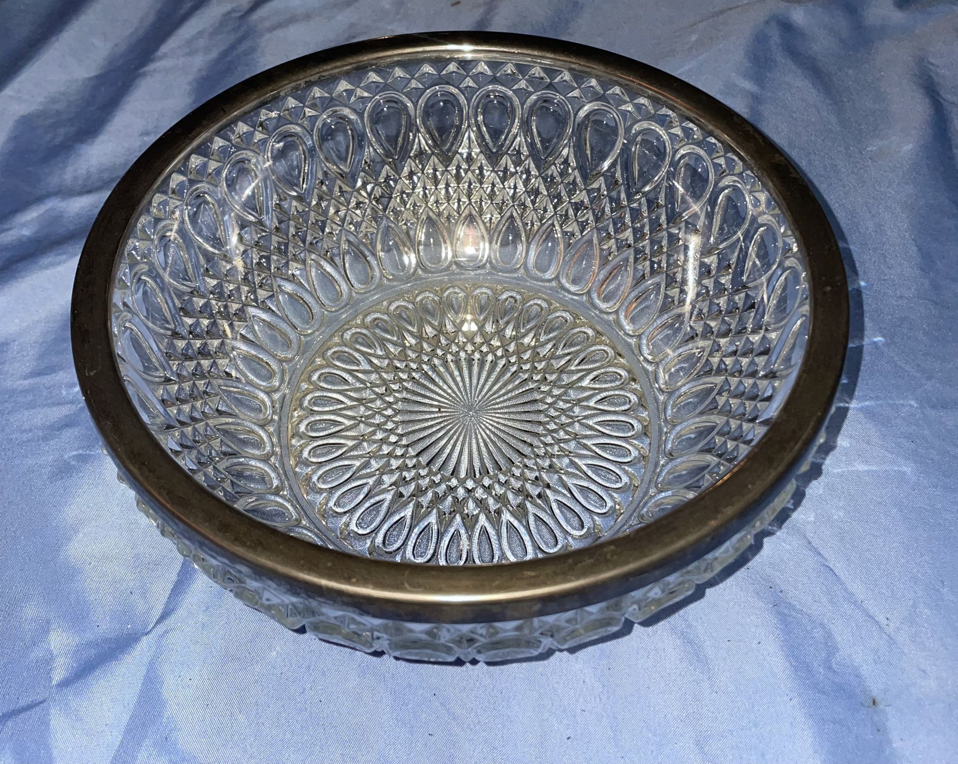 2 Crystal Glass Bowl