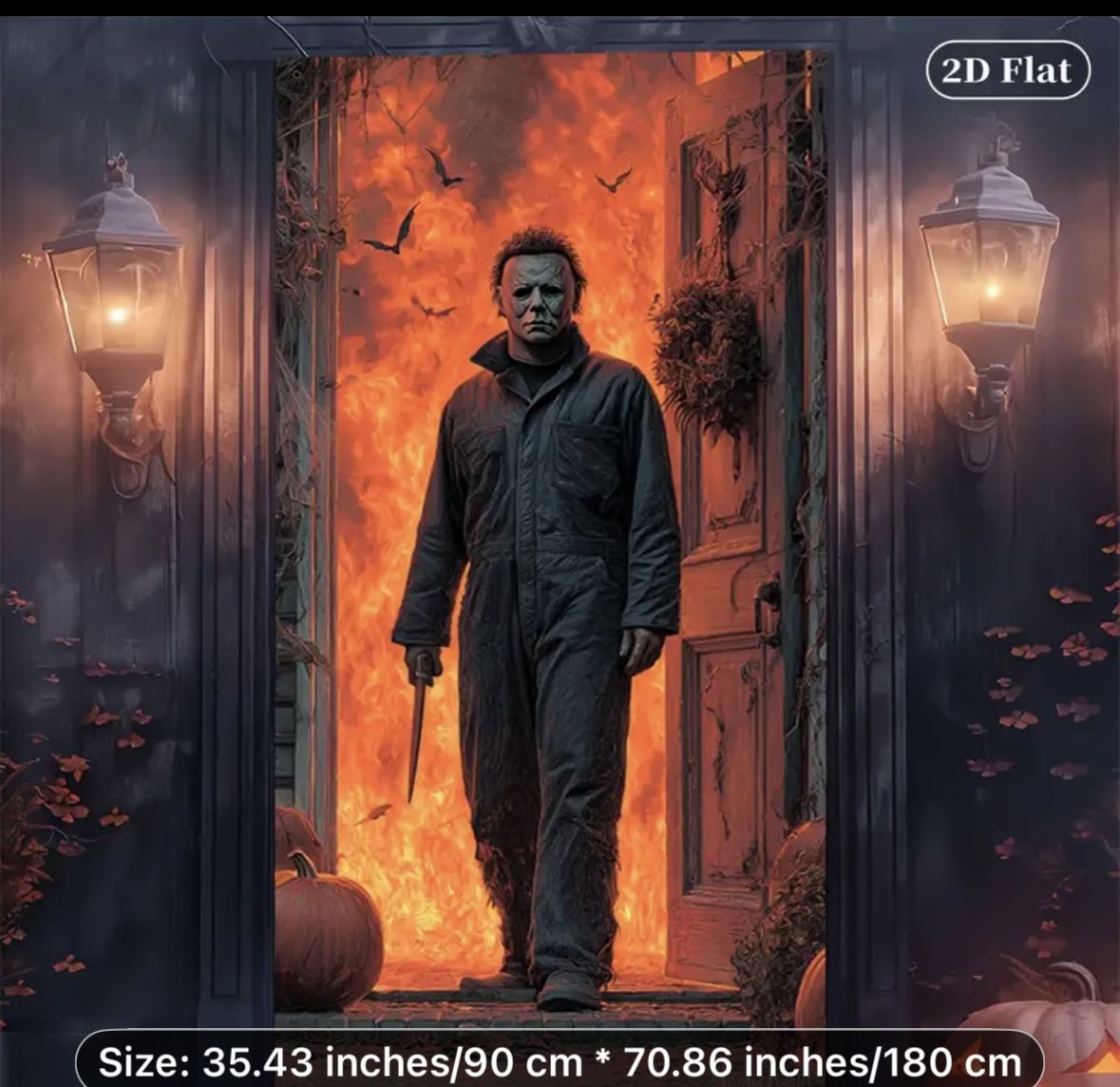 Brand New Polyester Halloween Door Banner 