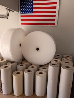 BUBBLE WRAP---- rolls 12" wide x 750 ft. long.....$38