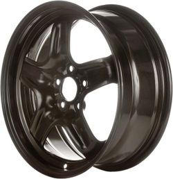 STL62427U45 Black Wheel With Painted And Meets All Federal Motor Safety Standards (16 X 6.5 Inches /5 X 114 Mm, 0 Mm Offset)