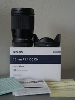 Sigma 16mm 1.4  (For L Mount)