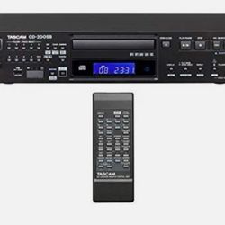 TASCAM CD- 200SB W/REMOTE& MIC CABLES