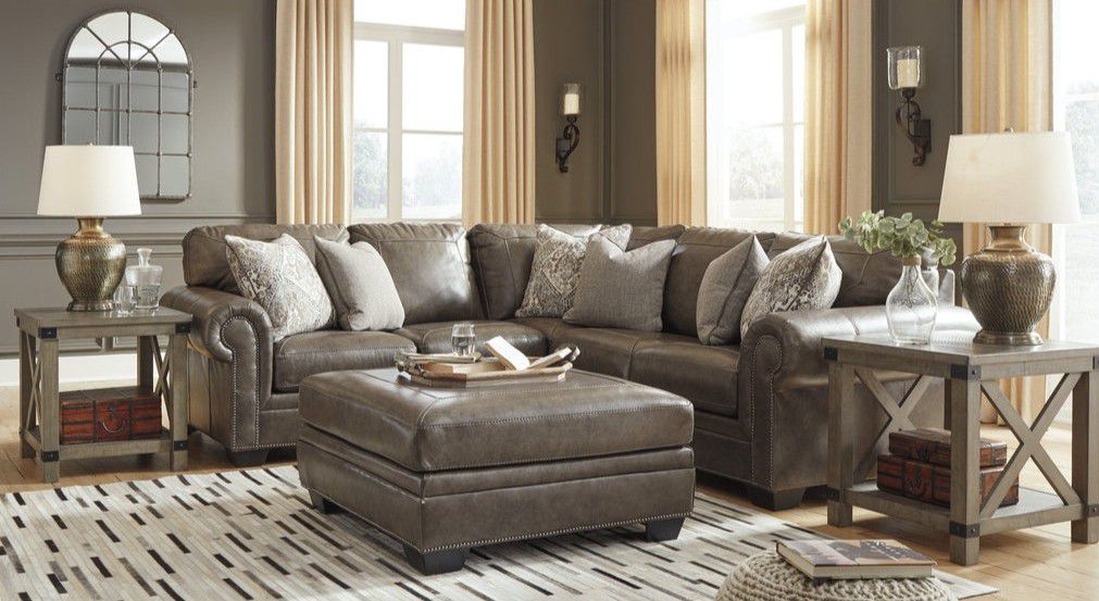 🧑‍🎄Roleson Quarry Leather🚛 SAME DAY DELlVERY🎄ENTER THE CHRlSTMAS  WlTH YOUR NEW FURNlTURE 😺 Sectional

