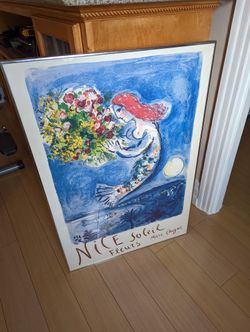 Marc Chagall "Nice Soleil Fleur's" Art