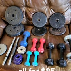 Work Out Weights  All You See $85 110 Lbs