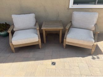 Ashley Outdoor Patio Set – 2 Lounge Chairs & Side Table