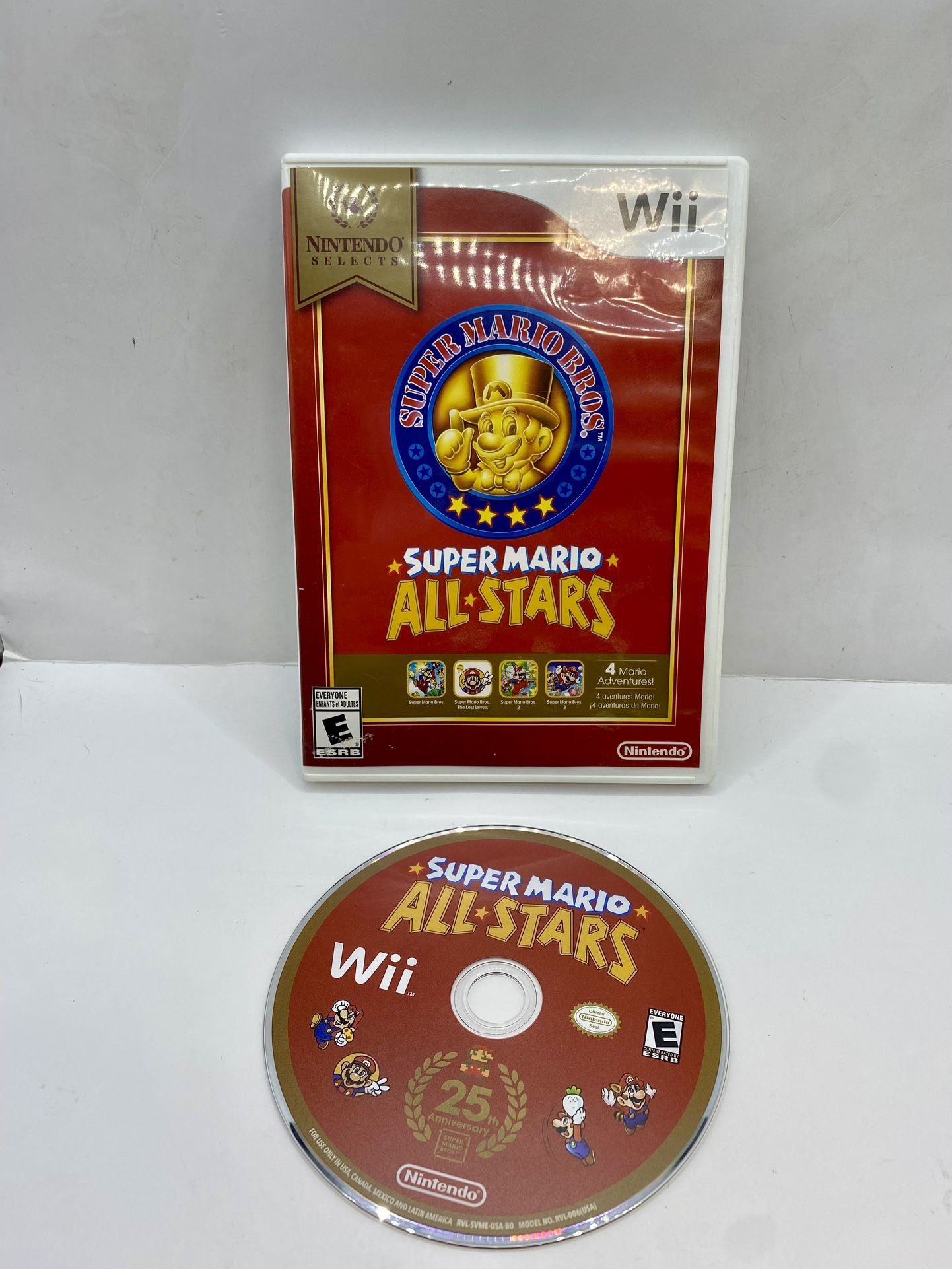 Super Mario All Stars (Nintendo Wii, 2010) NO MANUAL Tested Working Authentic