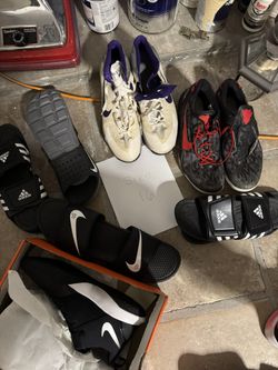 Size 16  Shoes/ Slides Sandals LA lakers Players Basketball Shoes 