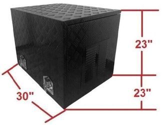 30"X23"X23" Heavy Duty Aluminum Generator Tool Box -BLACK