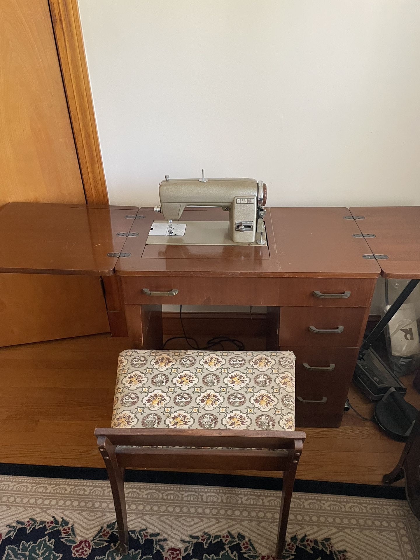 Vintage Cabinet Style Kenmore Sewing Machine