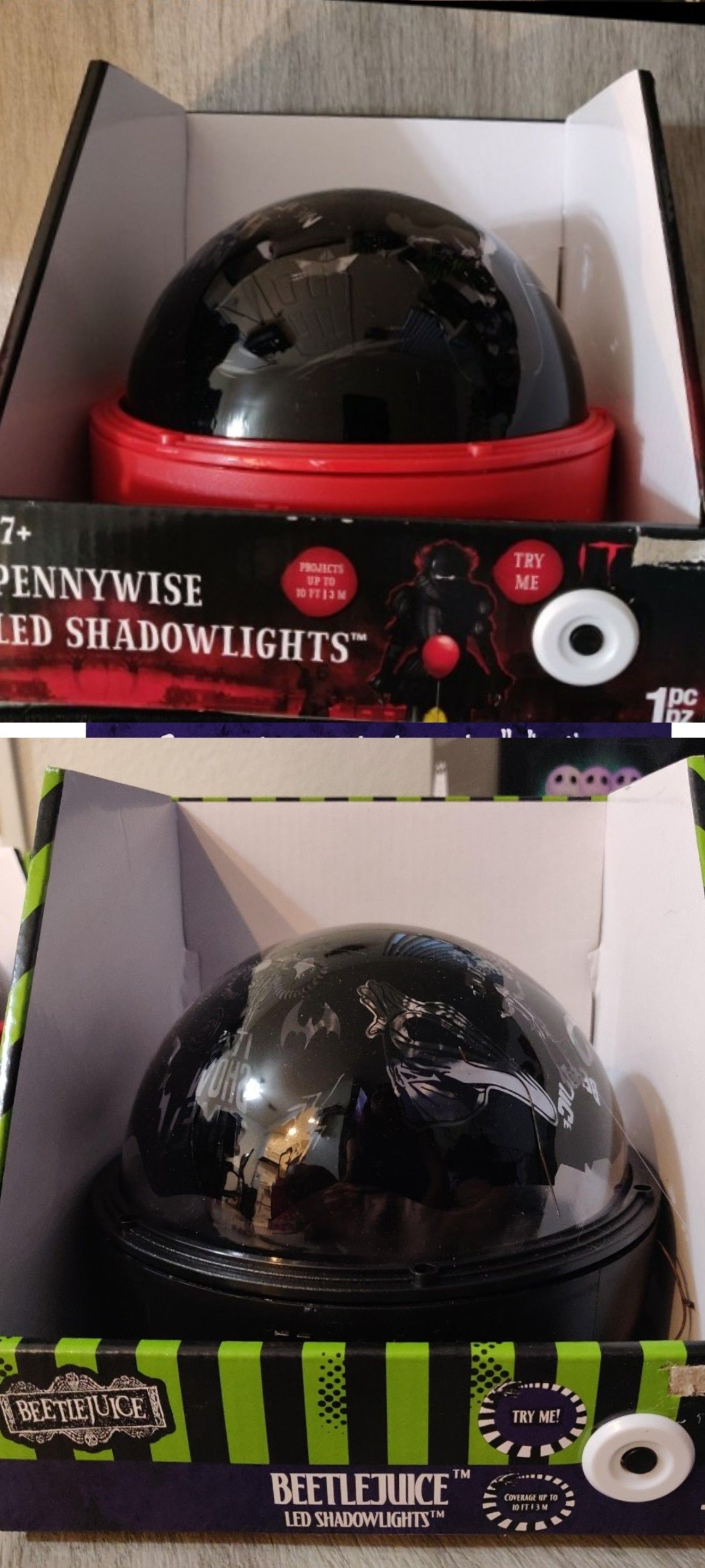 Pennywise & Beetlejuice Halloween light projector