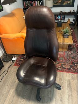 Lifeform ergonomic leather executive office chair