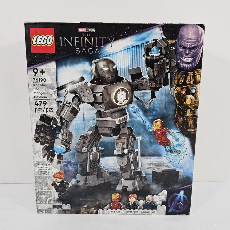 LEGO Marvel Infinity Saga Iron Man Iron Monger Mayhem 76190, 479