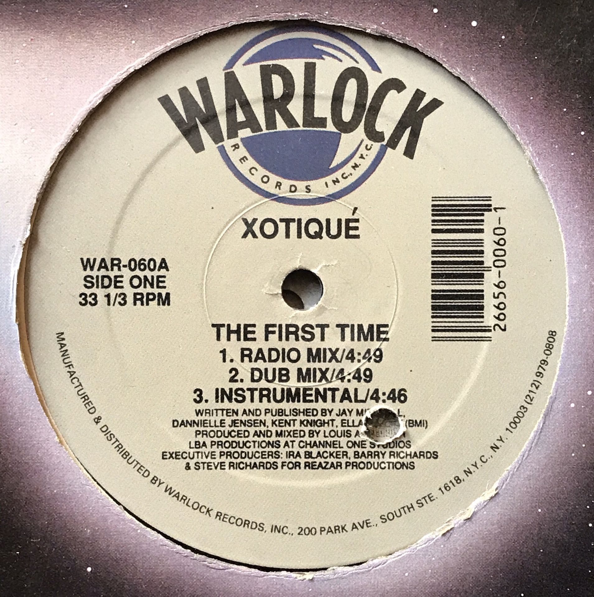 XOTIQUE - The First Time - (12-inch Vinyl Record) Single