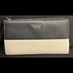  Kate Spade Cameron Street Staci Slim Bifold Card Wallet Warm Beige Multi