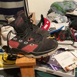 Air Jordan’s Black N White N Red Size 9