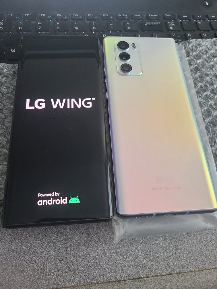 2 Sim Unlocked LG Wing 5g 256gb 6.8 Dual Screen 