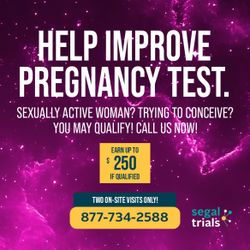 Earn $250 - Pregnancy Test Study