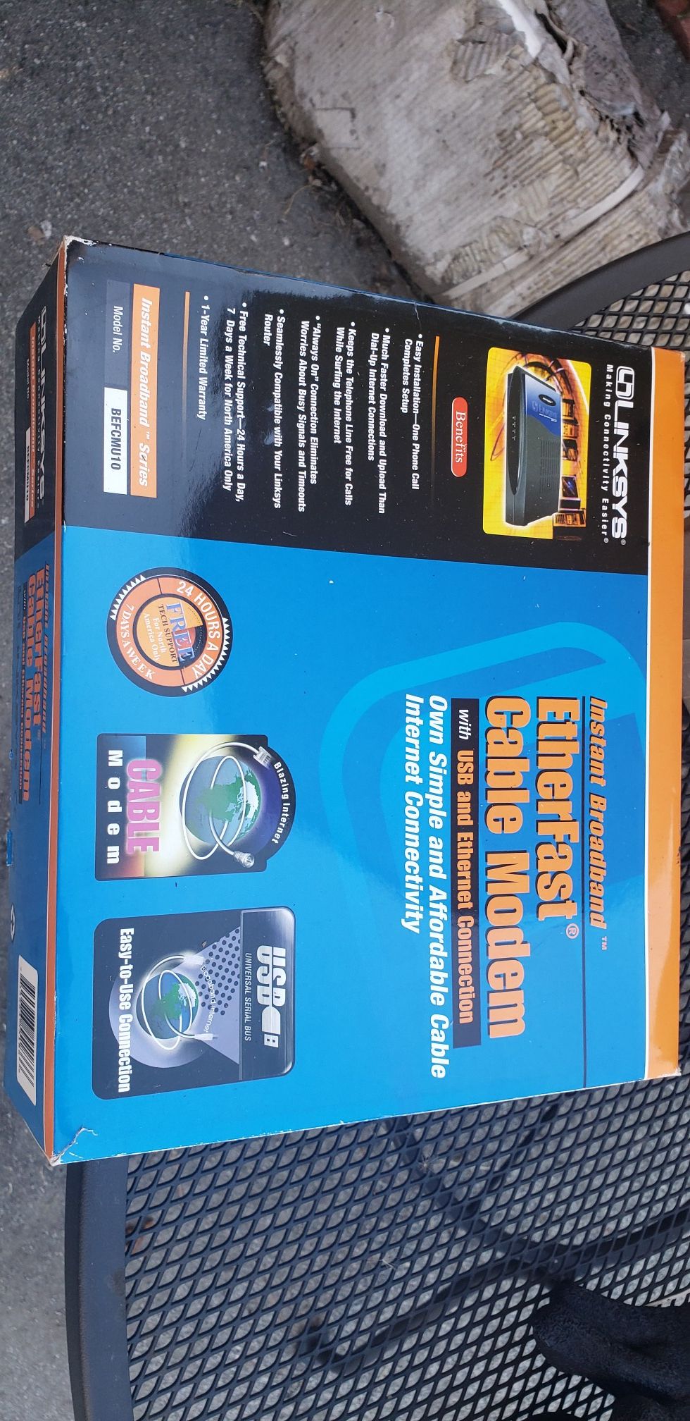 Linksys Etherfast cable Modem BEFCMU10