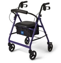 NEW Medline Basic Rollator with 6in Wheels 250lbs Max Weight New, Open Box
