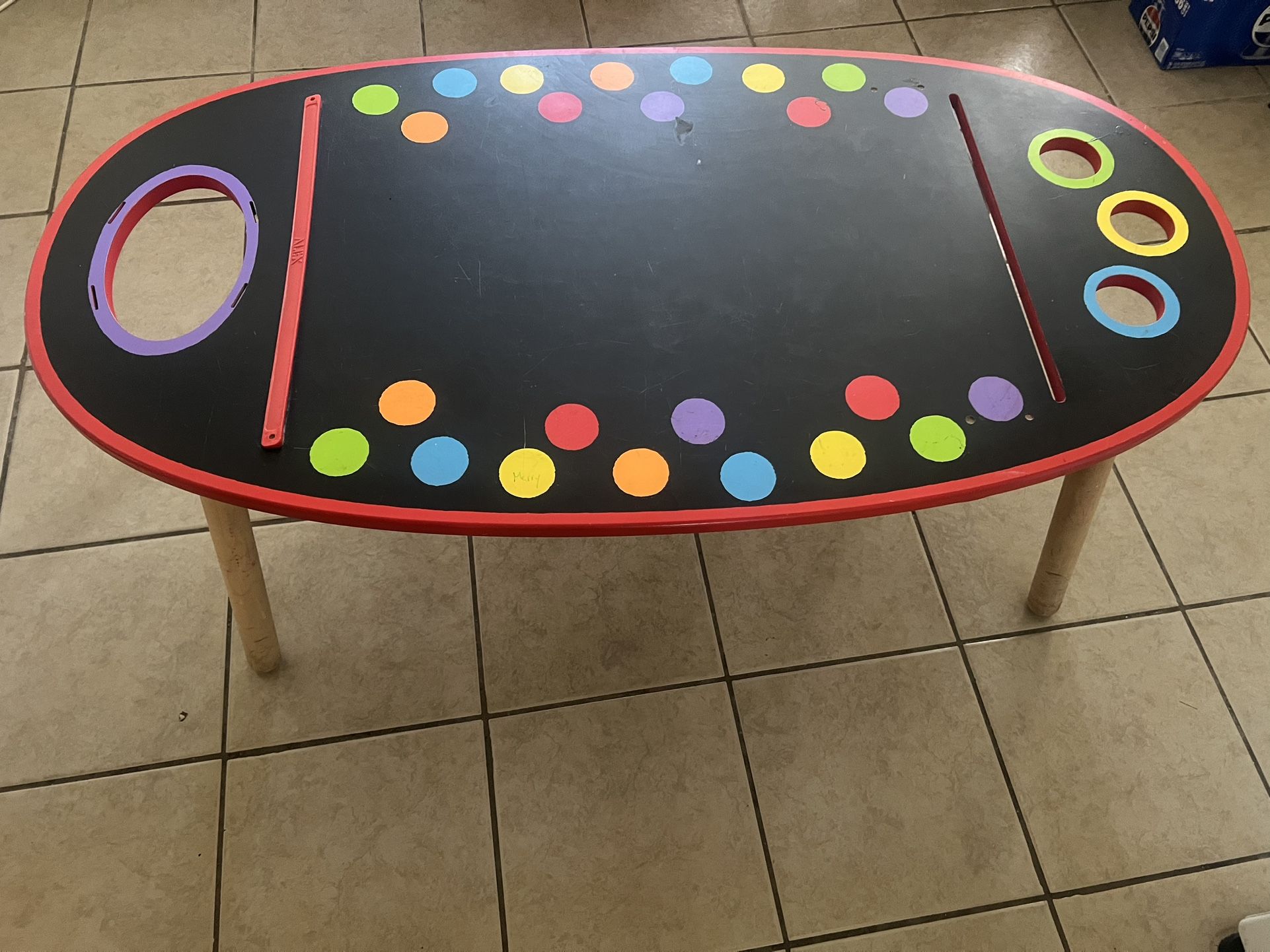 Kids Chalk Art Table