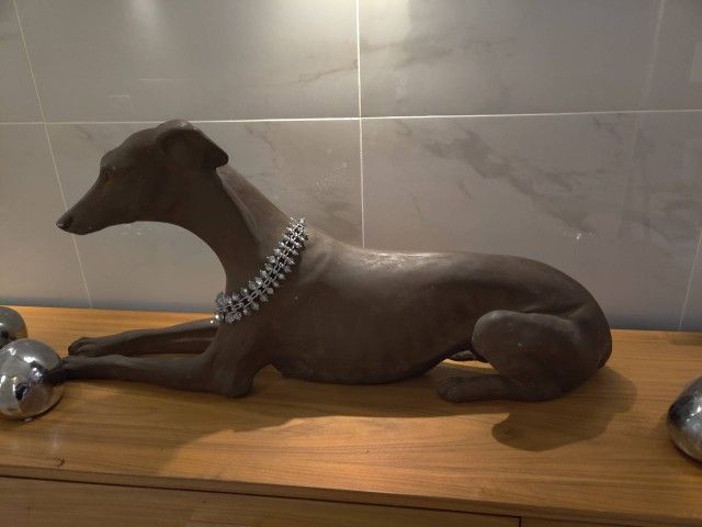 Greyhound Dog Statue - Resin Decorative Sculpture
