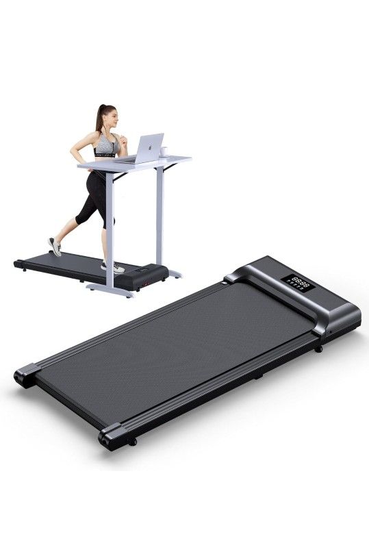 Walking Pad,Under Desk Treadmill 2 in 1 Treadmills,Portable Walking Treadmill 2.5HP, 320lbs Max Weight Remote Control LED Display,Installation-Free Jo