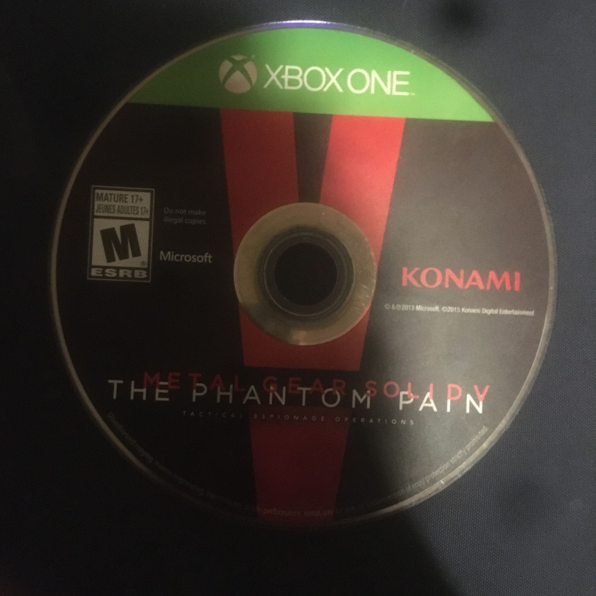 The Phantom Of Pain Xbox One Game