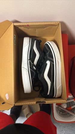Black and white vans