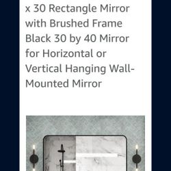 Vanity Mirror Square 30 X 40 