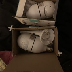 Two Wi-Fi Camera Security Camera Screw In