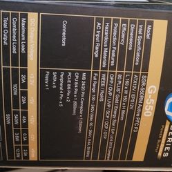 Seasonic Power Supply 550W PSU Gold Rated