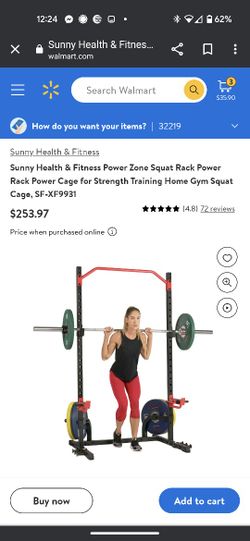 Used Sunny Health and Fitness squat rack w accessories for Sale in Jacksonville FL OfferUp