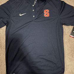 NEW Syracuse Orange Nike Dri-fit Golf Shirt. Size Medium 
