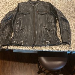 Harley Davidson Leather Jacket. Large/Tall