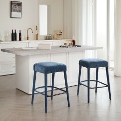 Set of 2 Barstools 24 Inch Height