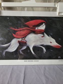 Justin Hilgrove's Red Riding Tribute print signed