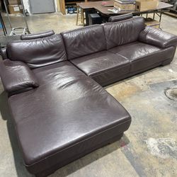 Genuine Leather Couch