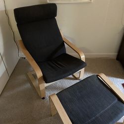 IKEA Lounge Chair & Ottoman 