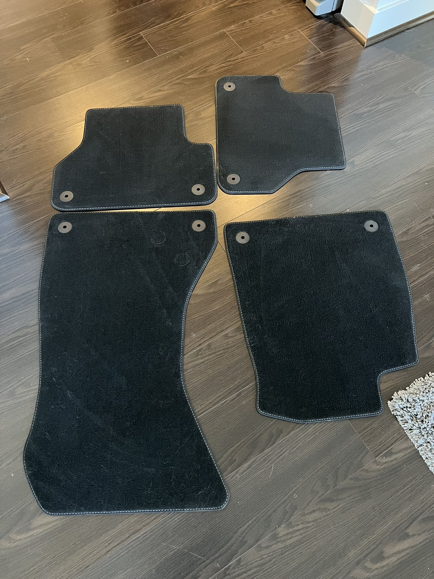 Audi S4 Textile Mats With clips Front And rear