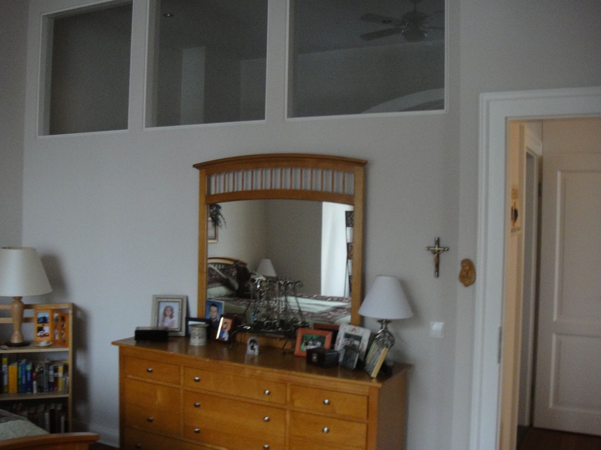 Mission Wooden Dresser With Mirror