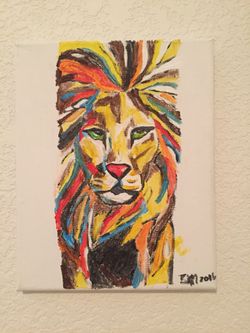 Original 8in x 10in canvas painting