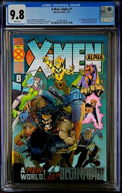 X-men: Alpha #1 Marvel Comics 1995 1st App Of The Dark Beast-Chromium Wrap 9.8🔥