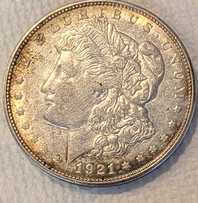 1921 D Morgan Silver Dollar Nice Details