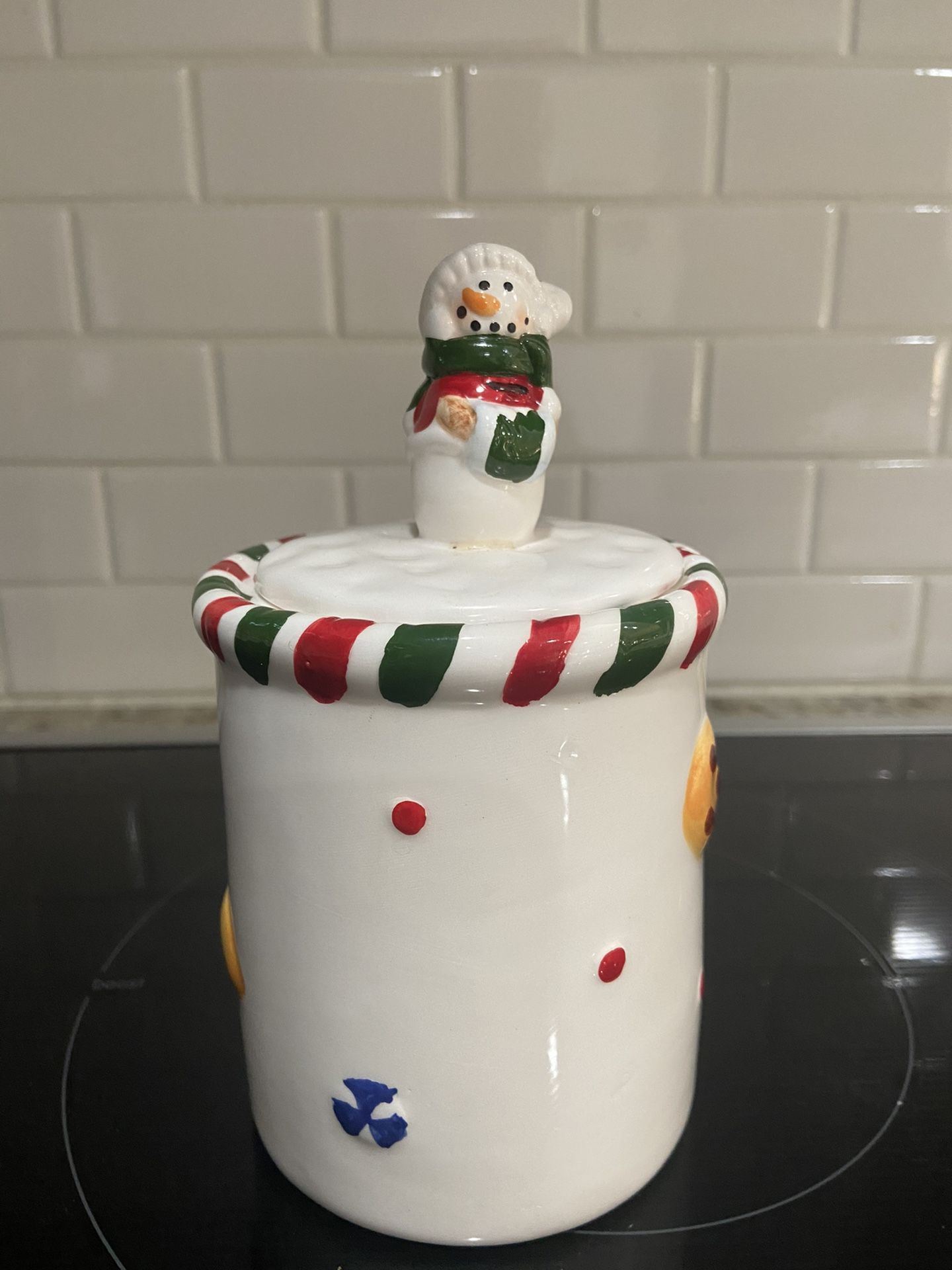 Small Christmas Treat Or Candy Jar